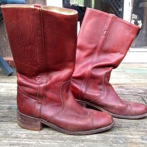Men's Frye Cognac/Oxblood leather riding boots